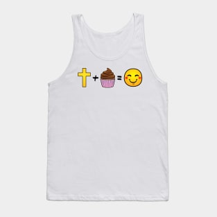 Christ plus Cupcakes equals happiness Tank Top